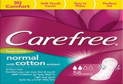 CAREFREE® COTTON FEEL WITH FRESH SCENT 58