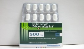 Oblong  Novalgin 500mg