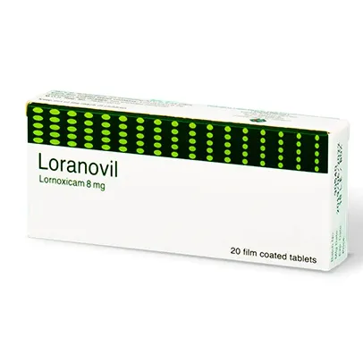 loranovil is an anti-inflammatory and severe pain reliever 8 mg